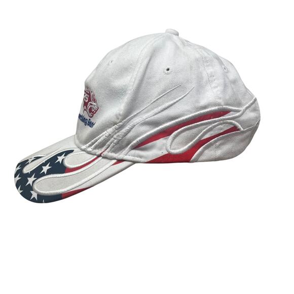 Coronado Cougars Marching Band Hat Mens OneWhite USA Flag Flames Embroidered - Picture 8 of 11
